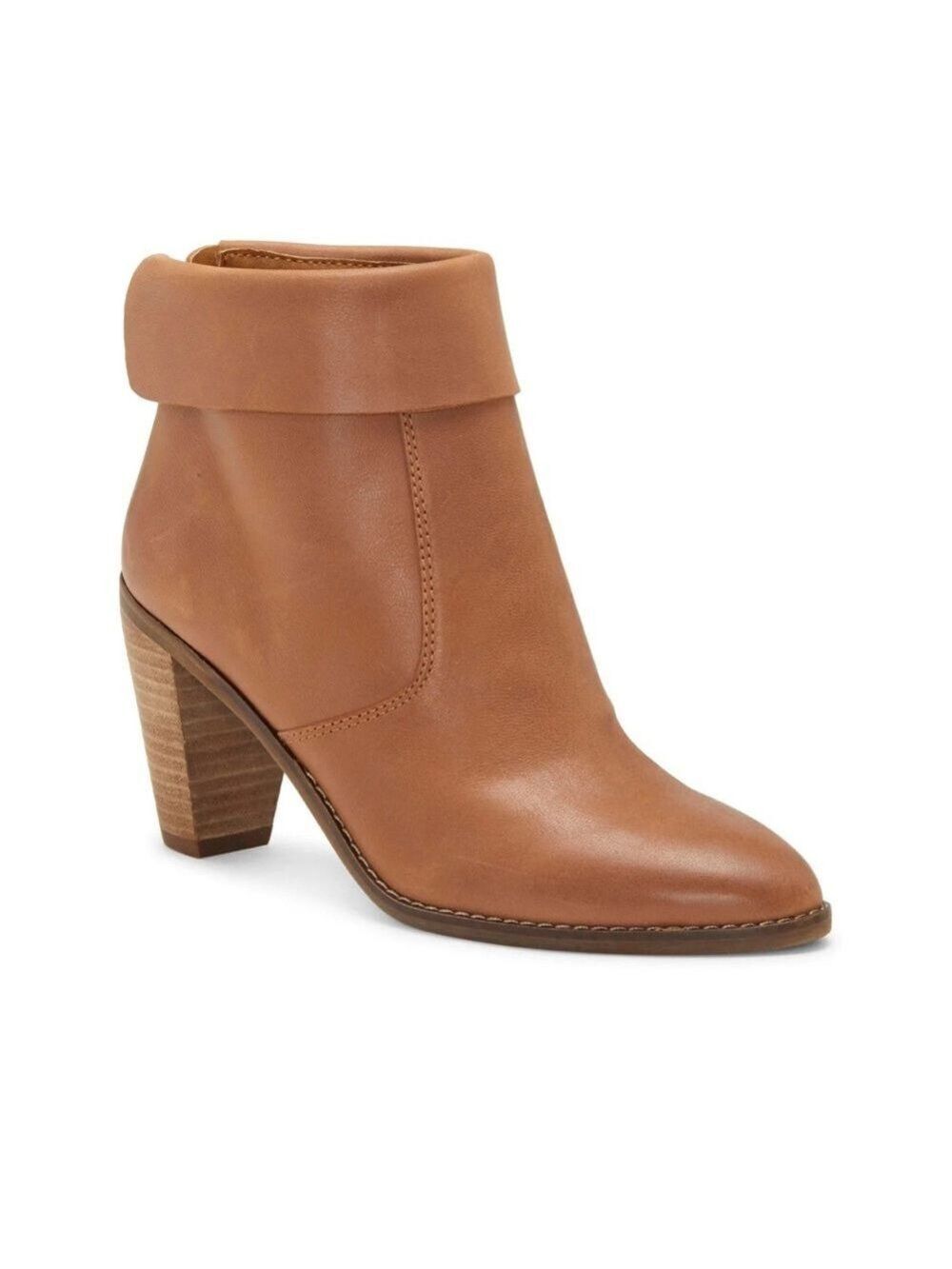 Lucky Brand Nycott Carmel Leather fold over classic Ankle Boots size 10